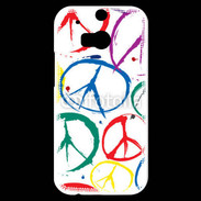 Coque HTC One M8s Symboles de paix 2