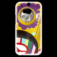 Coque HTC One M8s Voiture Hippie style