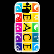 Coque HTC One M8s Paix dans toutes les religions