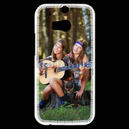 Coque HTC One M8s Hippie et guitare 5