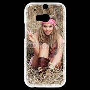 Coque HTC One M8s Hippie et cool