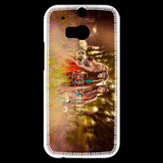 Coque HTC One M8s Groupe de hippie dans les champs