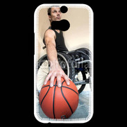 Coque HTC One M8s Joueur de basket en fauteuil