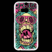 Coque HTC One M8s Tête de mort Popstar