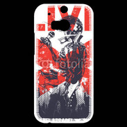 Coque HTC One M8s Tête de mort en concert live