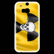 Coque HTC One M8s Tête de mort radioactive