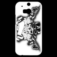 Coque HTC One M8s Tête de mort Gangster