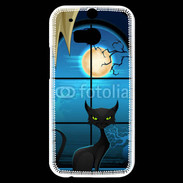 Coque HTC One M8s Chat noir