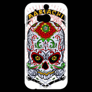 Coque HTC One M8s Tête de Mort Mariachi