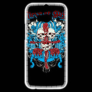Coque HTC One M8s Tête de Mort Believe or Suffer