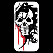 Coque HTC One M8s Tête de Mort Bloody