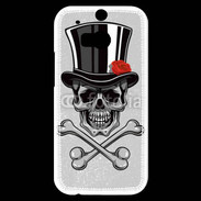 Coque HTC One M8s Tête de Mort avec classe