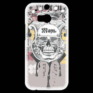 Coque HTC One M8s Tête de Mort Skull King