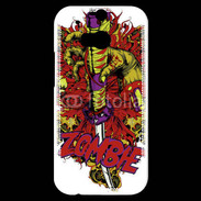 Coque HTC One M8s Tête de Mort Zombie 35