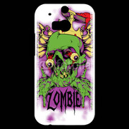 Coque HTC One M8s Tête de Mort Zombie 45