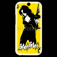 Coque HTC One M8s Lady Criminal BAM BAM 25