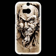Coque HTC One M8s Visage tatouée et percée 50