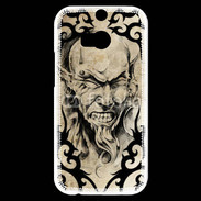 Coque HTC One M8s Visage tatouée et percée 60
