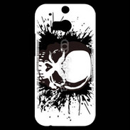 Coque HTC One M8s Tête de mort frisson 25