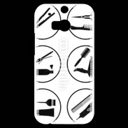 Coque HTC One M8s Icônes coiffeur