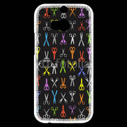 Coque HTC One M8s Fond ciseau coiffeur