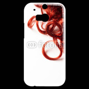 Coque HTC One M8s Coiffure Cheveux bouclés rouges