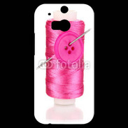 Coque HTC One M8s Fil à couture rose 