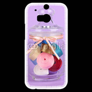 Coque HTC One M8s Bonbonne de ruban couture 