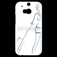 Coque HTC One M8s Hôtesse de l'air 2