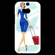 Coque HTC One M8s Hôtesse de l'air 3