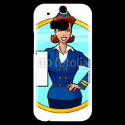 Coque HTC One M8s Hôtesse de l'air 5