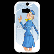 Coque HTC One M8s Hôtesse de l'air 6