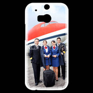 Coque HTC One M8s Commandant de bord et hôtesse de l'air 3