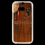Coque HTC One M8s Canne à pêche et hameçons pêcheur