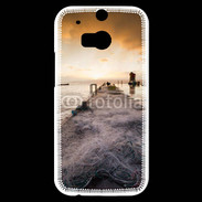 Coque HTC One M8s Filet de pêche sur ponton pêcheur