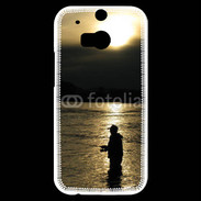 Coque HTC One M8s Pêcheur nocturne