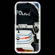 Coque HTC One M8s Motard de la police 25