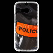 Coque HTC One M8s Brassard Police 75