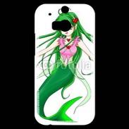 Coque HTC One M8s Fille manga verte