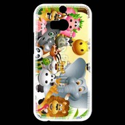 Coque HTC One M8s Cartoon animaux fun