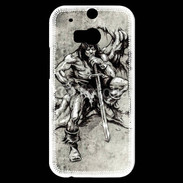 Coque HTC One M8s Guerrier en dessin 25