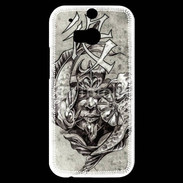 Coque HTC One M8s Visage de guerrier en dessin 50