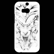 Coque HTC One M8s visage de gargouille en dessin 25