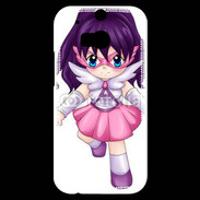 Coque HTC One M8s Chibi style illustration of a super-heroine 25