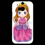Coque HTC One M8s Cute cartoon illustration of a queen