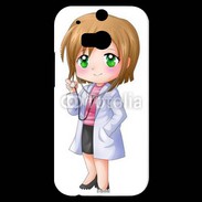 Coque HTC One M8s Cute cartoon illustration of a waiter