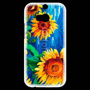 Coque HTC One M8s Peinture de tournesol