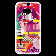 Coque HTC One M8s Art abstrait 502