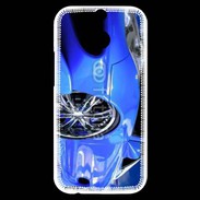 Coque HTC One M8s Speedster tuning bleu