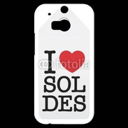 Coque HTC One M8s J'aime les soldes